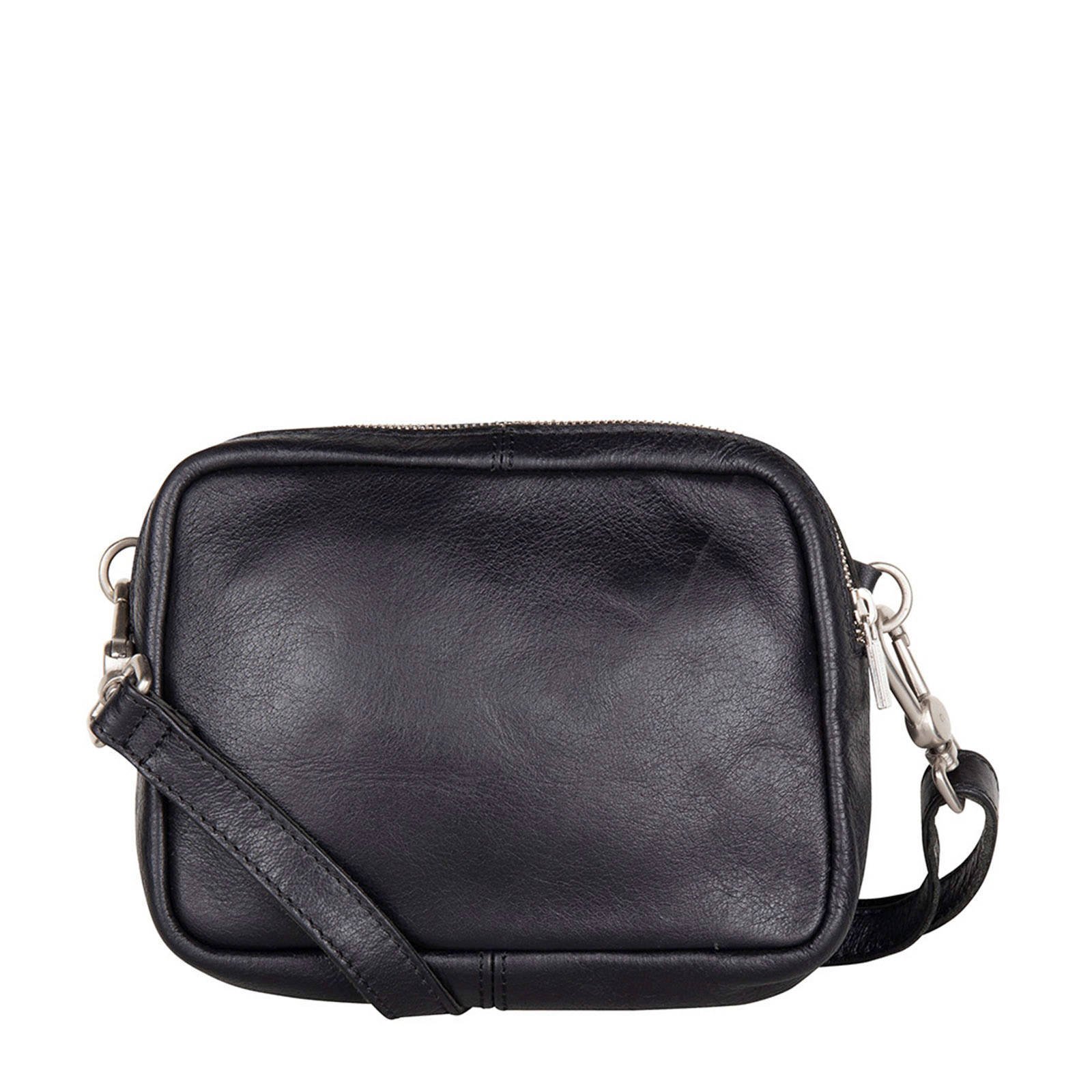 Cowboysbag leren crossbody tas Bobbie zwart wehkamp