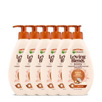 Garnier Loving Blends Kokosmelk & Macadamia hydraterende bodymilk - 6 x 250 ml - voordeelverpakking