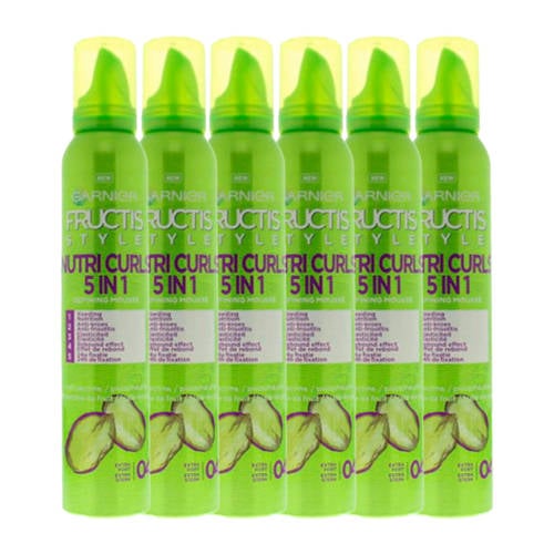 Garnier Fructis Style Gekruld Haar Haarmousse - 6x 200 ml multiverpakking