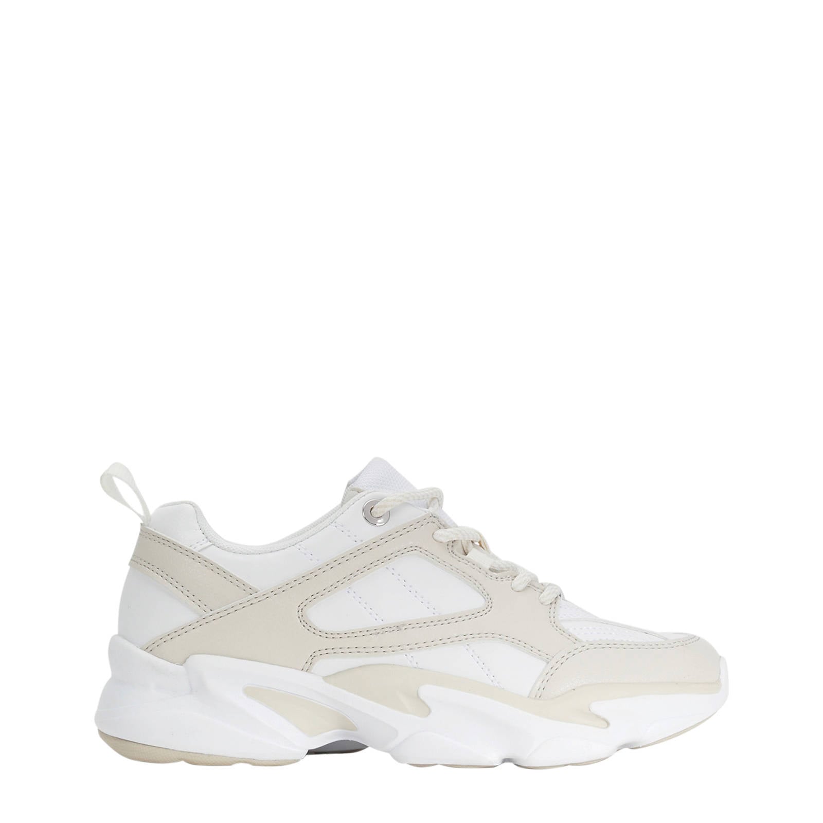 HIP H1752 Sneakers Wit Beige Goud♥ | OnlineShoeShop.nl®
