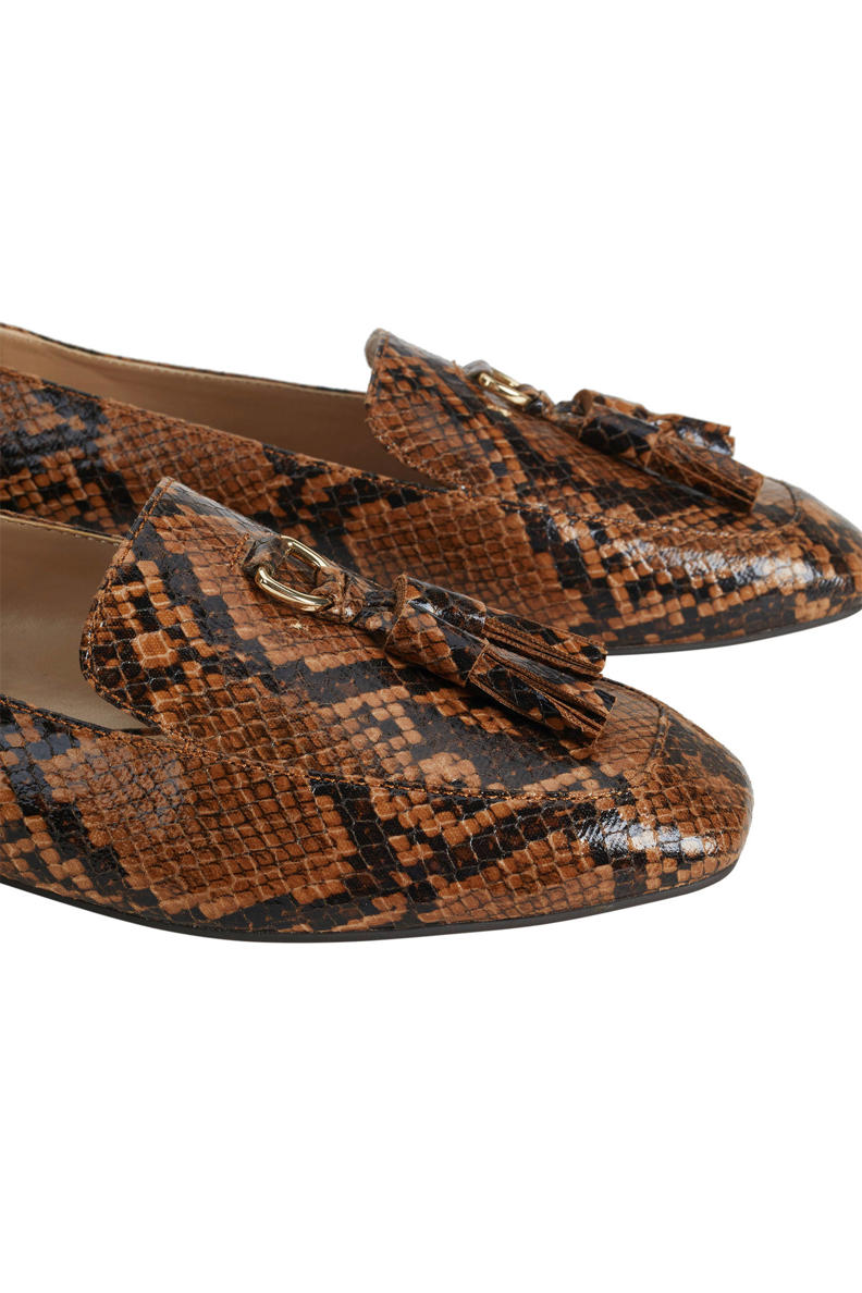 Parfois loafers slangenprint bruin wehkamp