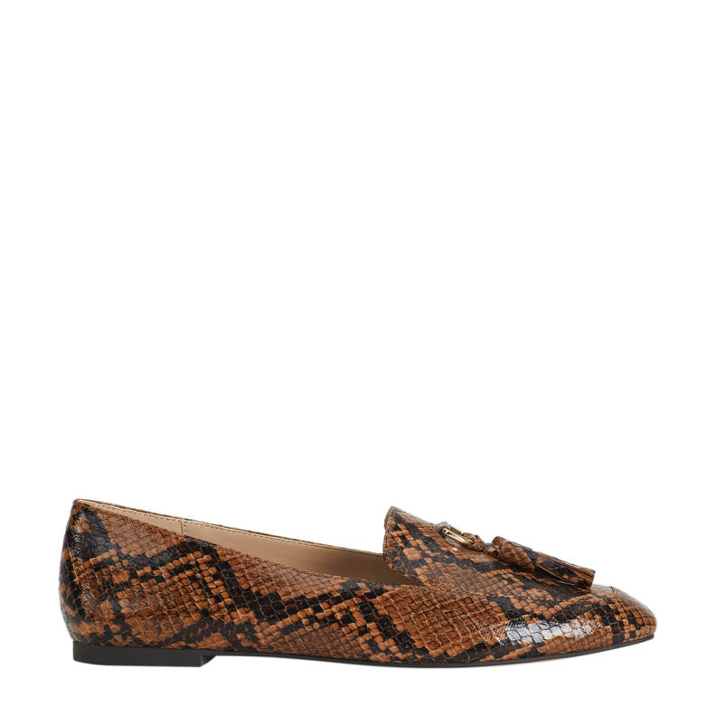 Parfois loafers slangenprint bruin wehkamp