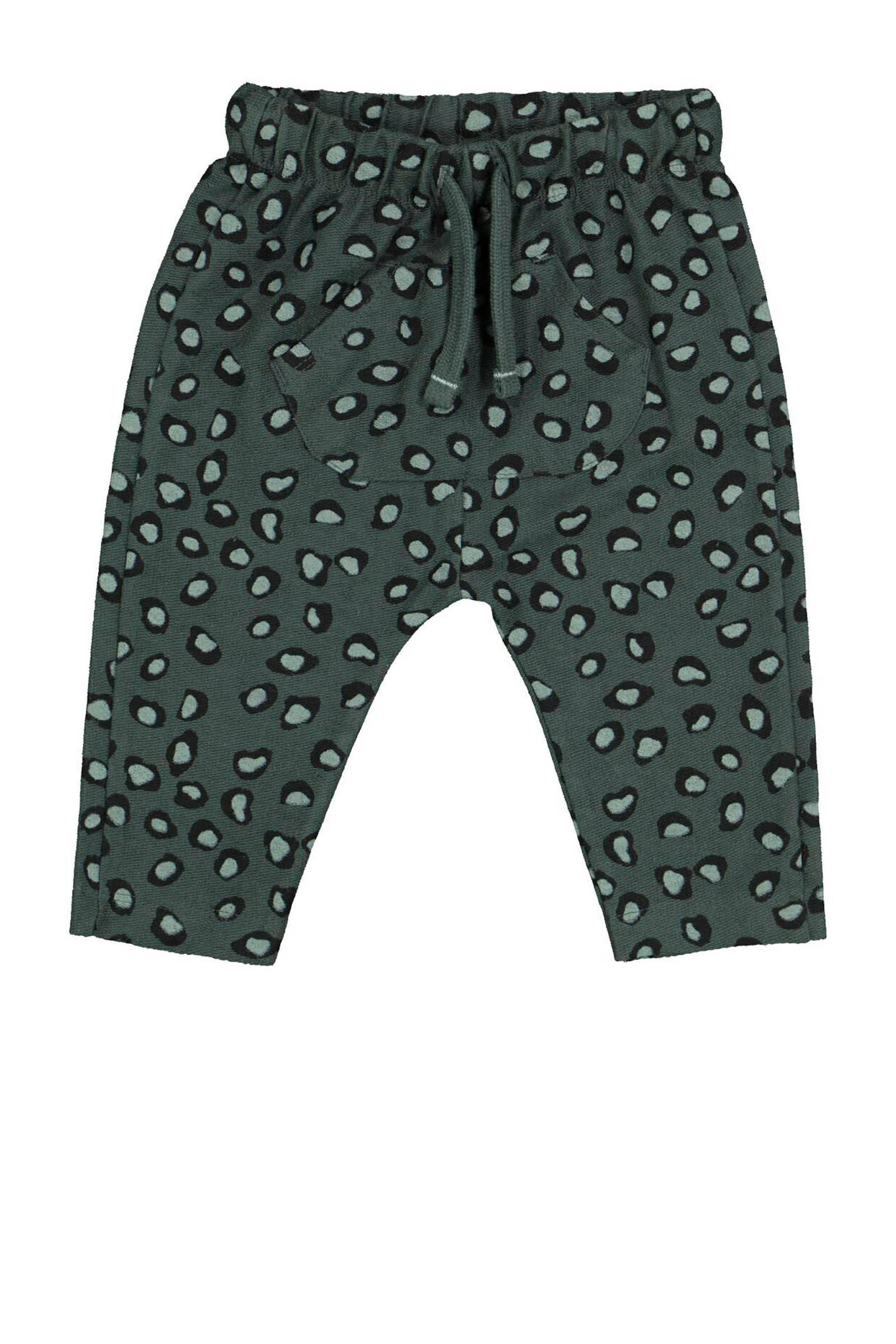 HEMA broek met panterprint groen | wehkamp