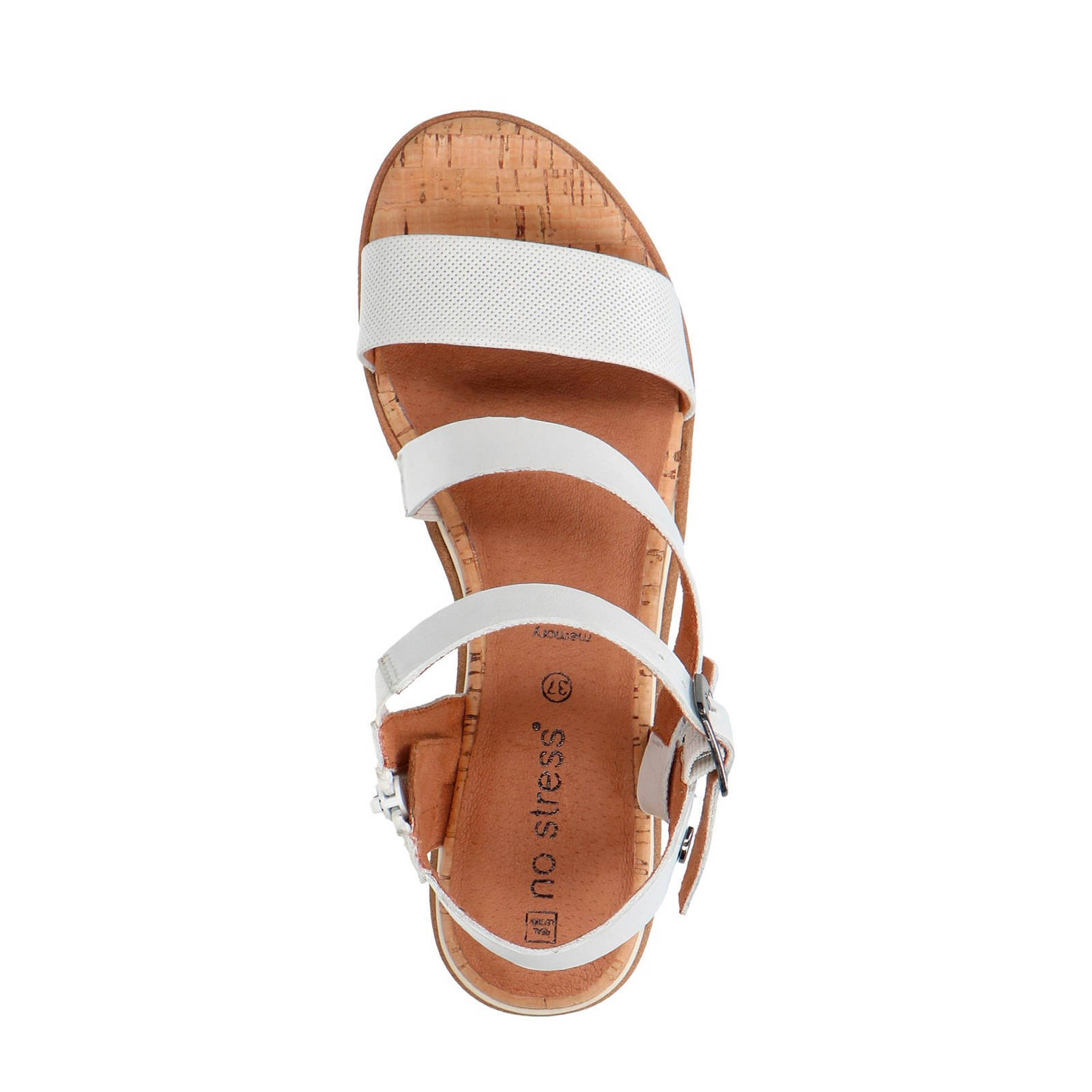 No Stress leren sandalen wit | wehkamp