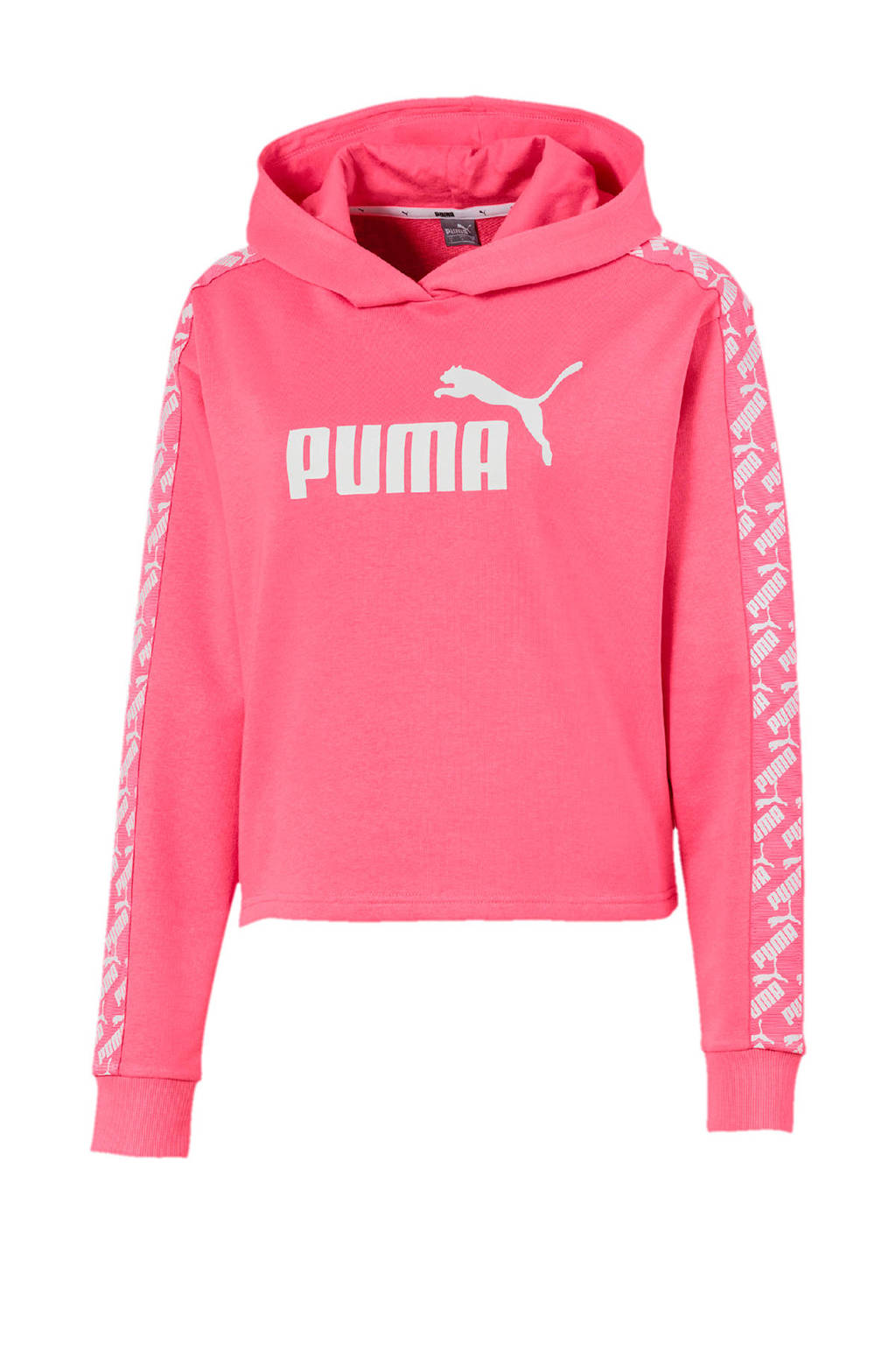 Puma cropped hoodie roze, Roze