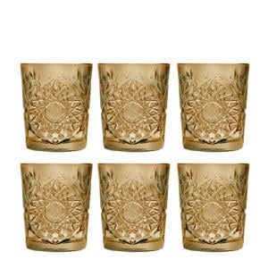 Hobstar waterglas (Ø8,7 cm) (set van 6)