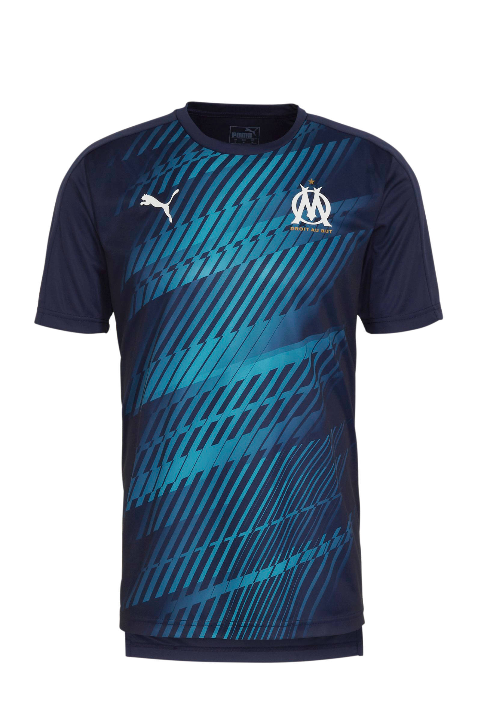 Senior Olympique Marseille voetbalshirt blauw Senior Olympique Marseille voetbalshirt blauw