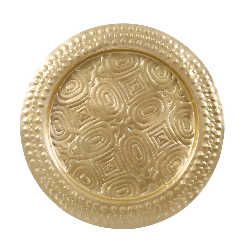 Casa Vivante bord Classy (⌀39 cm), Goud