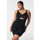 SPANXsculpt™ OnCore sterk corrigerende Open-Bust Mid-Thigh bodysuit zwart