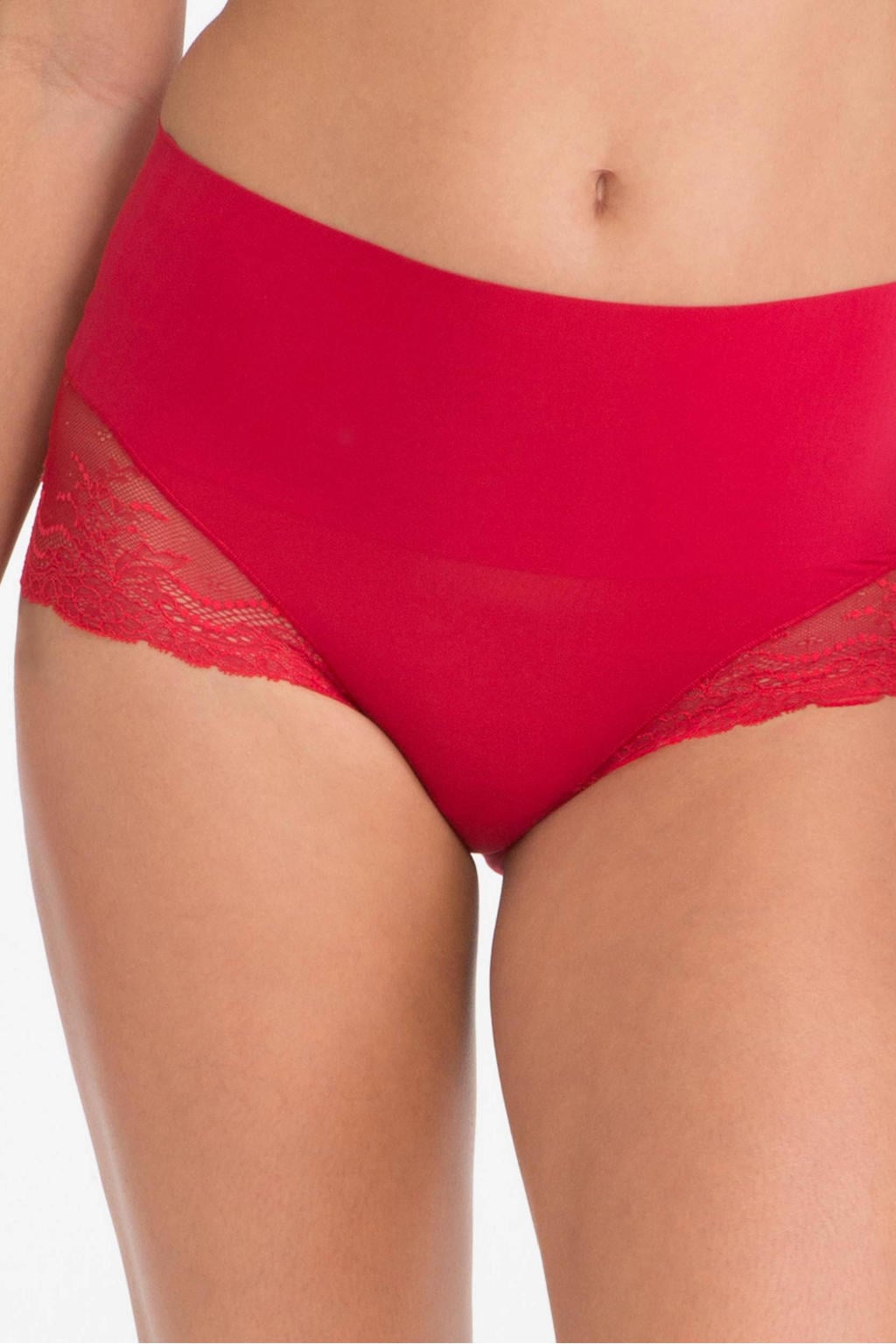 SPANXsupersmooth™ Undie-tectable licht corrigerende Lace Hi-Hipster rood