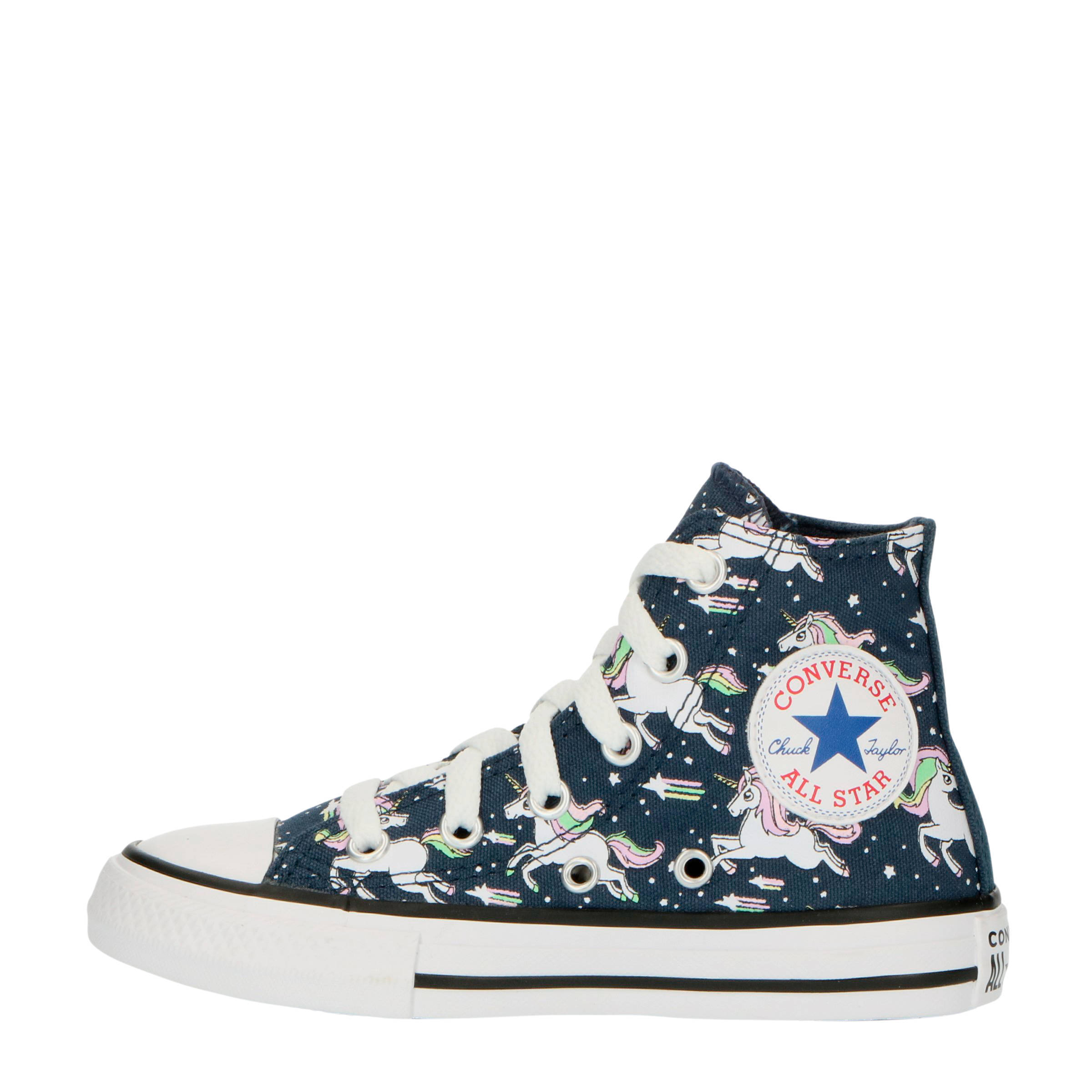 Converse Unicons Chuck Taylor All Star Hi halfhoge sneakers blauw/multi |  wehkamp