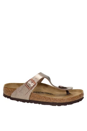 Gizeh teenslippers taupe metallic