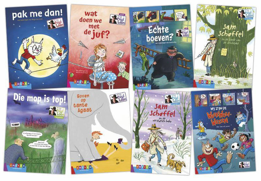 AVI-lezen met Paul van Loon: Pakket AVI-lezen met Paul van Loon (8 titels)