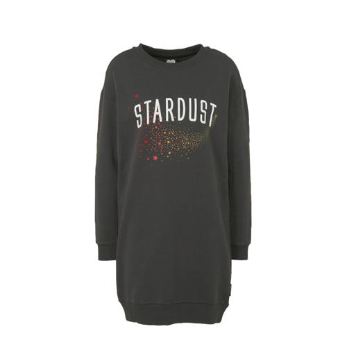 Catwalk Junkie sweatjurk Dr Stardust met tekst grijs multi Catwalk Junkie sweatjurk Dr Stardust met tekst grijs multi