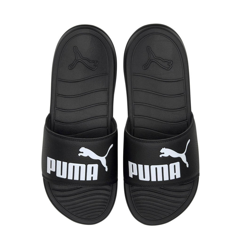 Puma Popcat 20  badslippers zwart/wit