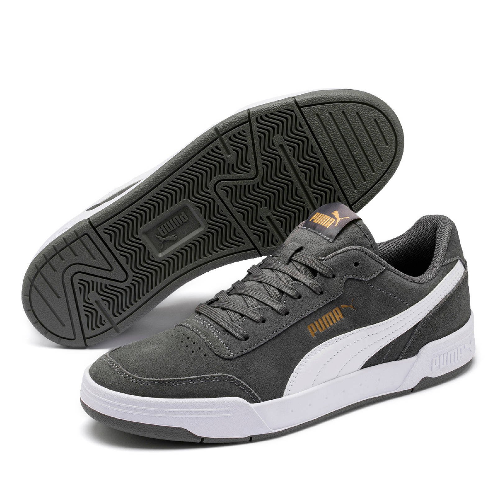 Puma Caracal SD suède sneakers grijs | wehkamp Puma Caracal SD suède sneakers grijs | wehkamp