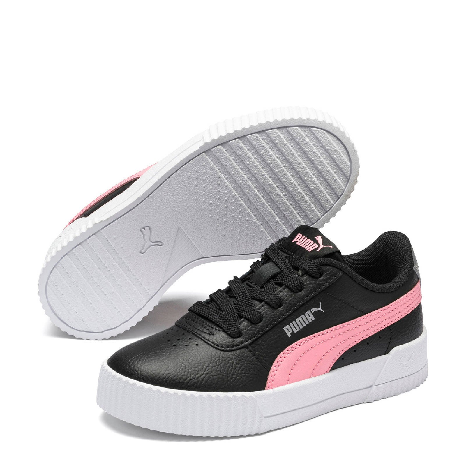 Puma Carina L PS sneakers zwart/roze/zilver | wehkamp Puma Carina L PS sneakers zwart/roze/zilver | wehkamp