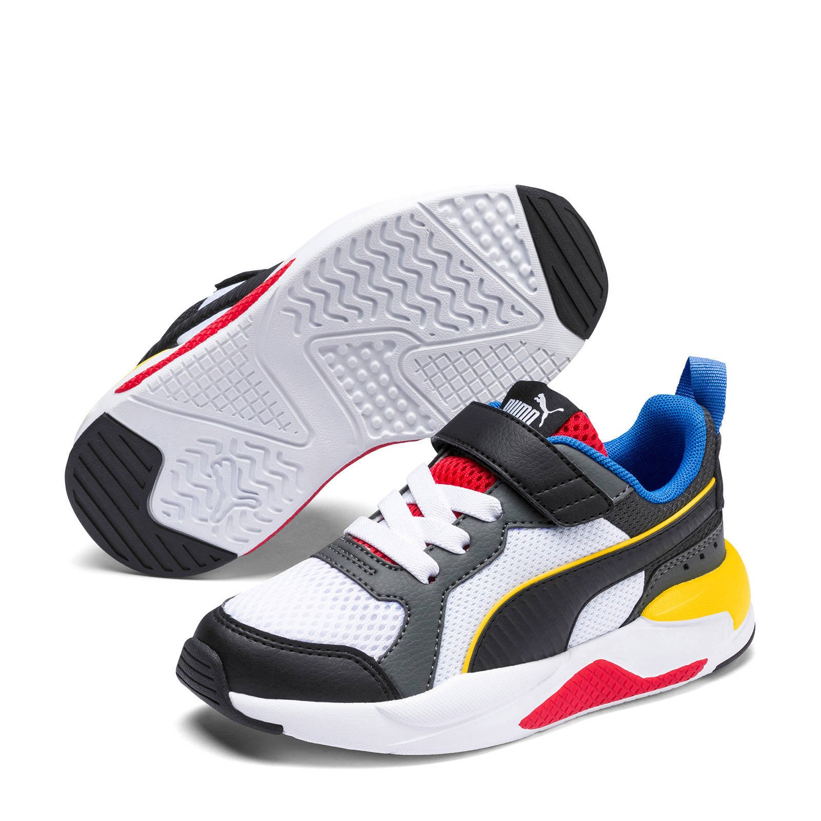 Puma X-Ray AC PS sneakers wit/zwart/rood/geel | wehkamp Puma X-Ray AC PS sneakers wit/zwart/rood/geel | wehkamp