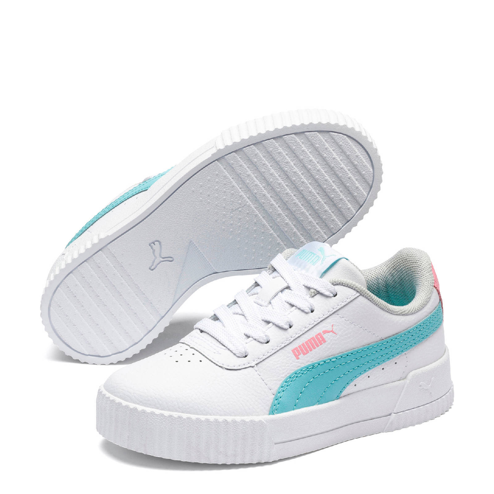 Puma Carina L PS sneakers wit/blauw/roze | wehkamp Puma Carina L PS sneakers wit/blauw/roze | wehkamp