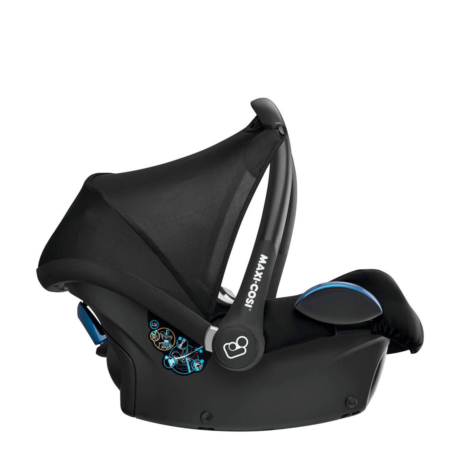 Maxi-Cosi CabrioFix autostoel groep 0+ black grid | wehkamp