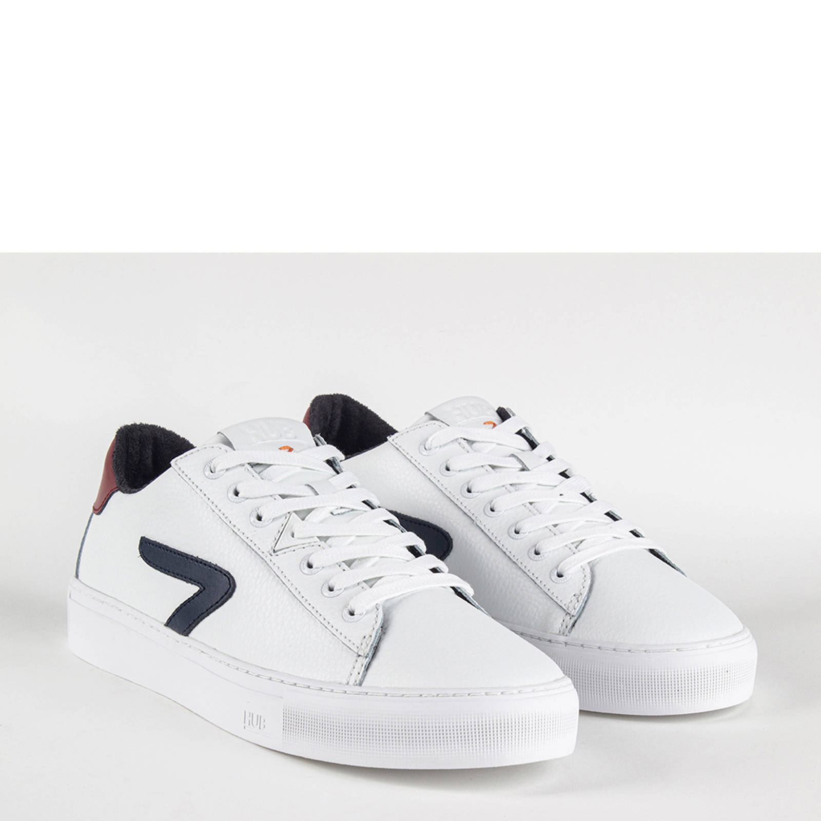 HUB heren sneakers Hook-z L31 No Perf M4511L31-L10-267 white/black/white  Kopen bij Voorwinden.nl
