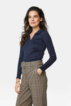 gestreepte polo river blue