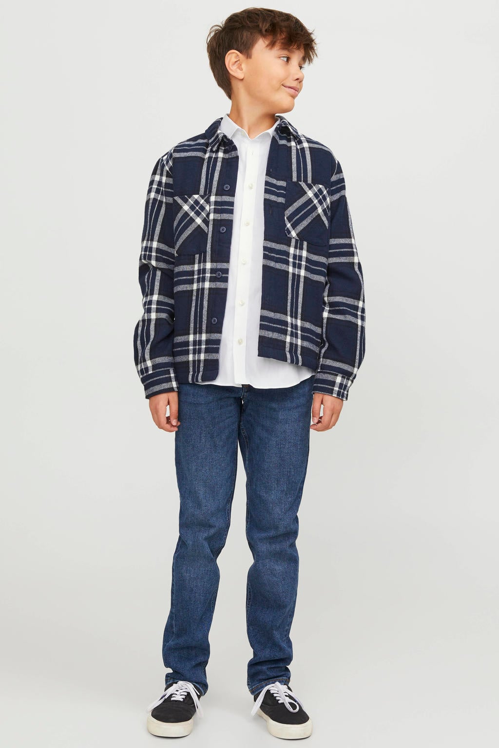 JACK & JONES JUNIOR overhemd JPRPARMA wit