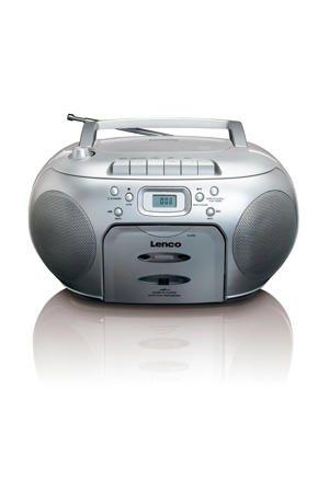  SCD-420 draagbare radio/casette- en CD speler zilver