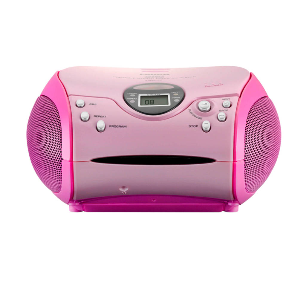 Maak het zwaar sarcoom Lijkenhuis Lenco SCD-24 draagbare radio/CD speler roze | wehkamp