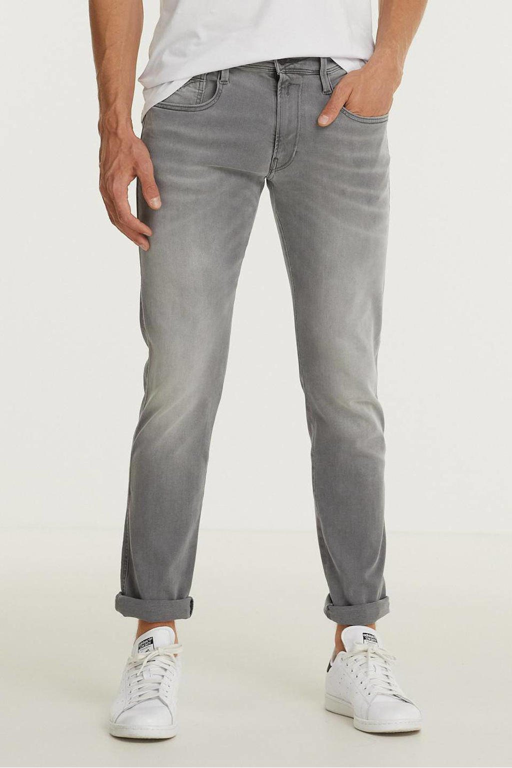 REPLAY slim fit jeans Anbass Hyperflex grijs
