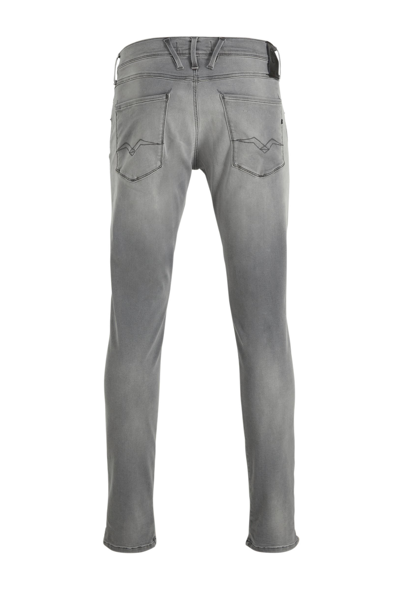 REPLAY slim fit jeans Anbass grijs | wehkamp