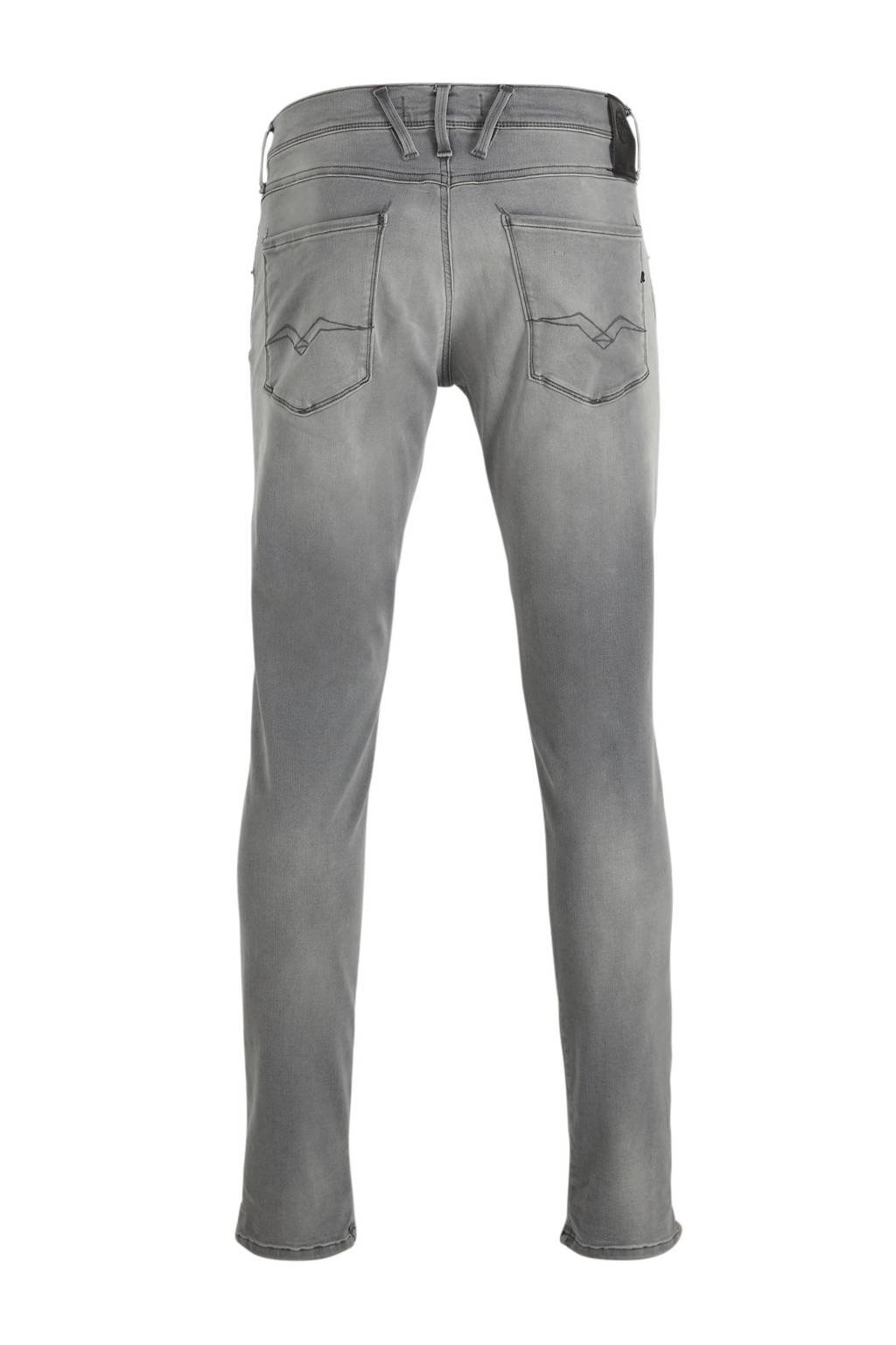 linnen Accountant Moskee REPLAY slim fit jeans Anbass Hyperflex grijs | wehkamp