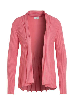 vest met plooien roze
