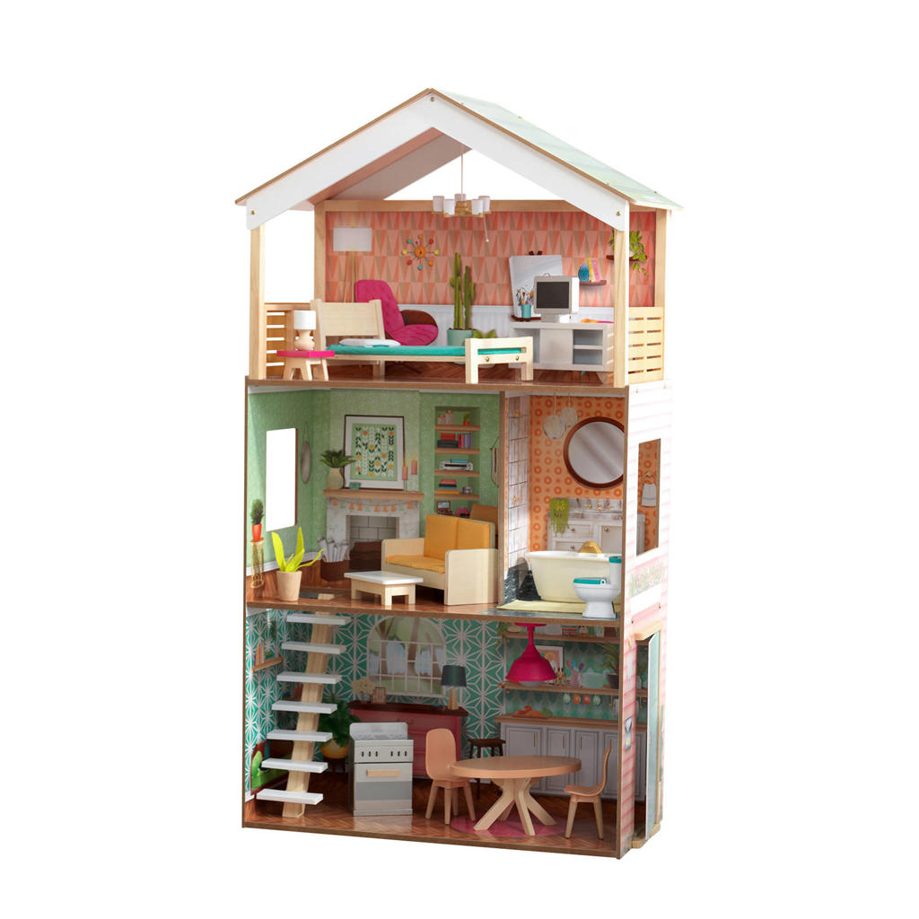 KidKraft houten Dottie poppenhuis wehkamp