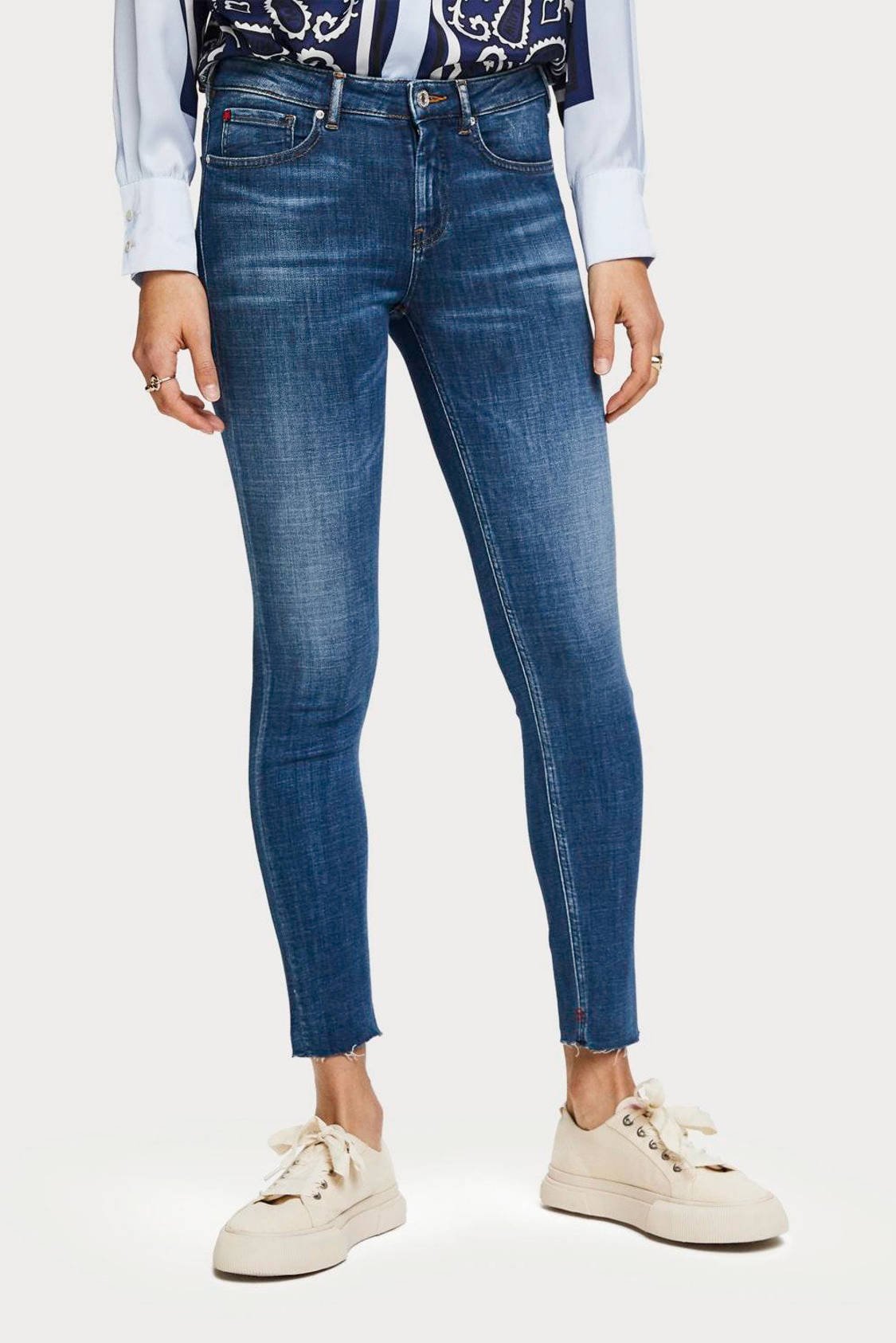 Scotch & Soda skinny jeans dark deni, wehkamp