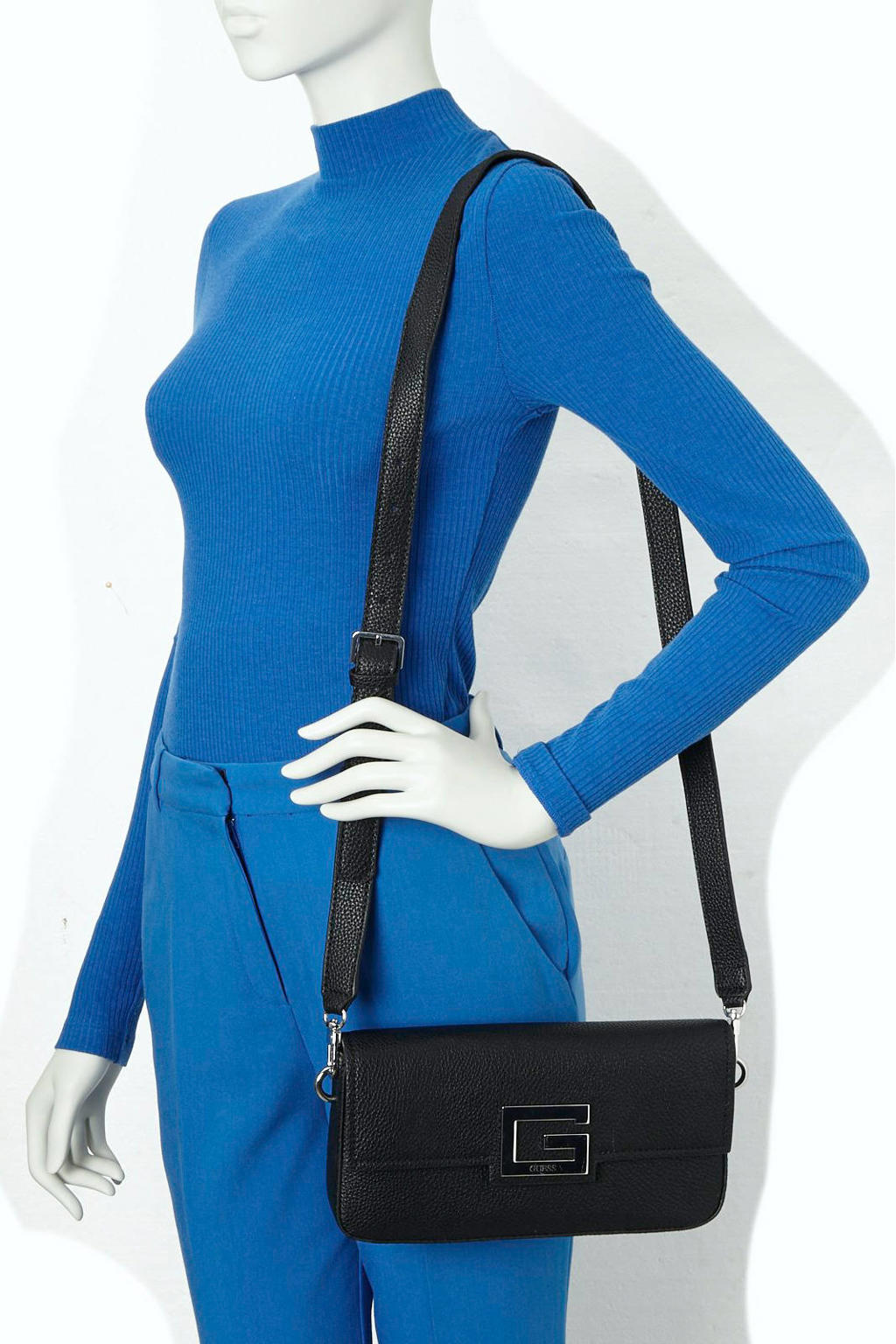 GUESS crossbody tas BRIGHTSIDE zwart wehkamp