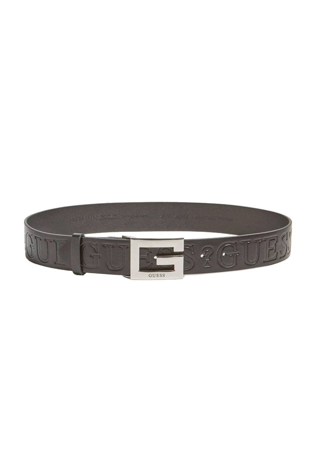 GUESS riem met logo gesp, Zwart