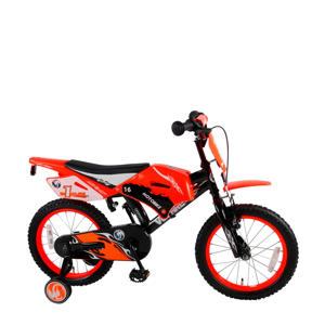 Motorbike 16 inch kinderfiets orange
