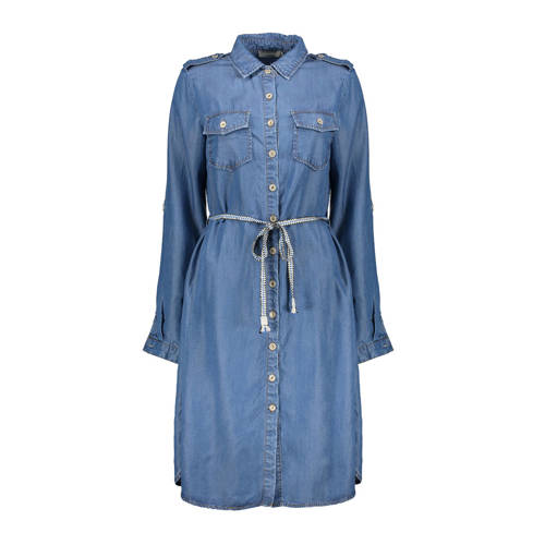Geisha blousejurk en ceintuur blauw Geisha blousejurk en ceintuur blauw