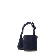 thumbnail: 5th Avenue   suède slingback pumps donkerblauw
