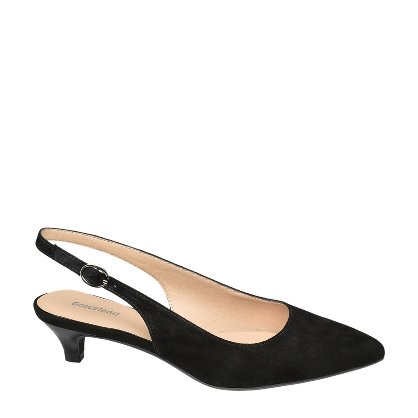 Graceland slingback pumps zwart | wehkamp