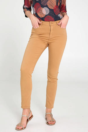 slim fit broek camel