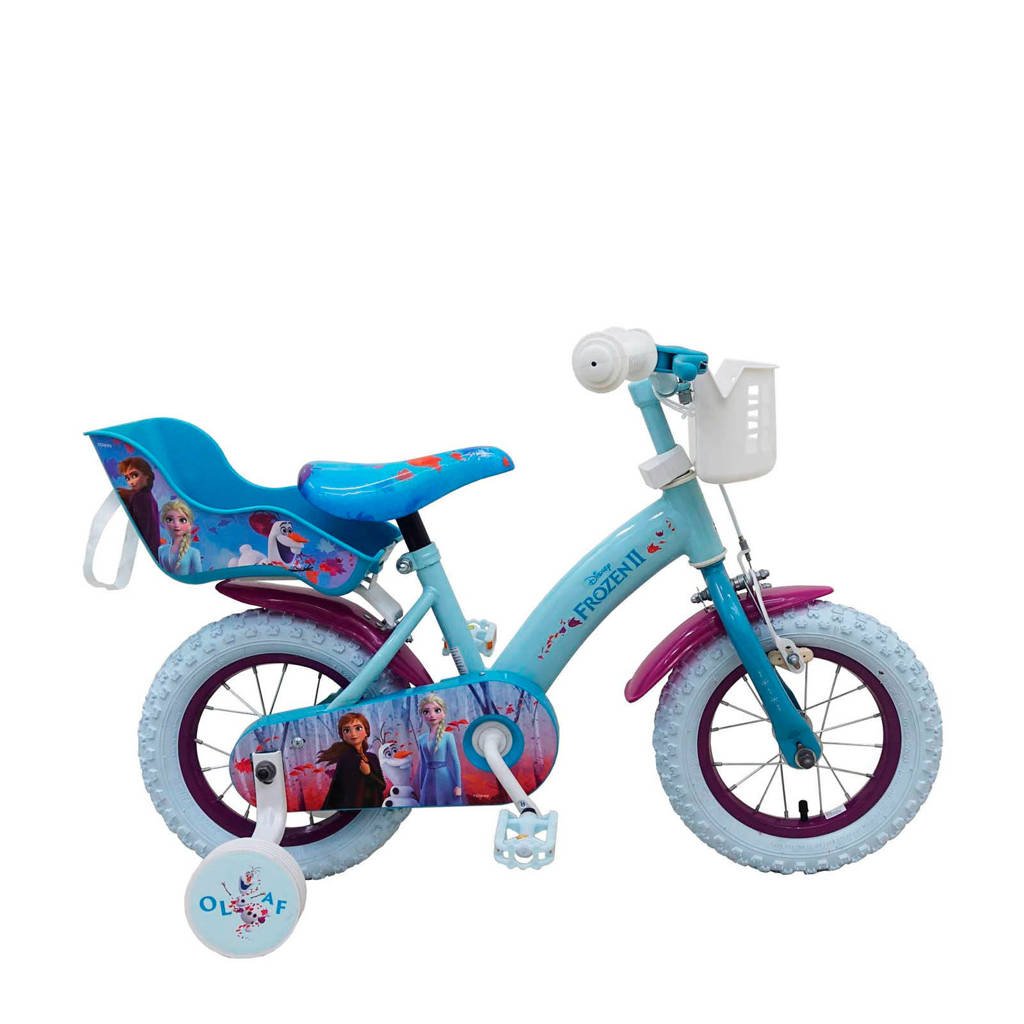 Disney Frozen 2 kinderfiets 12 inch Blauw