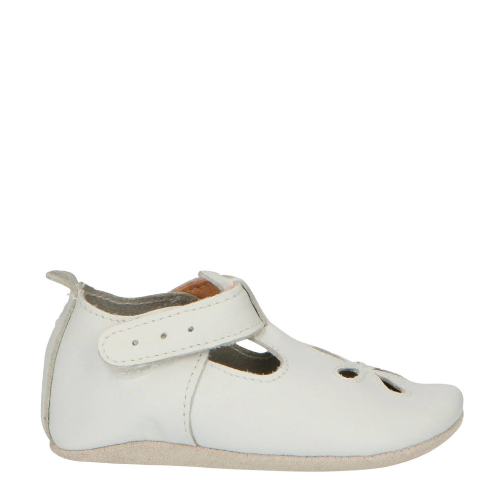 Bobux Soft Soles - Chaussons Souples Pour Bébé En Cuir - Design Freckles White - Taille Variable