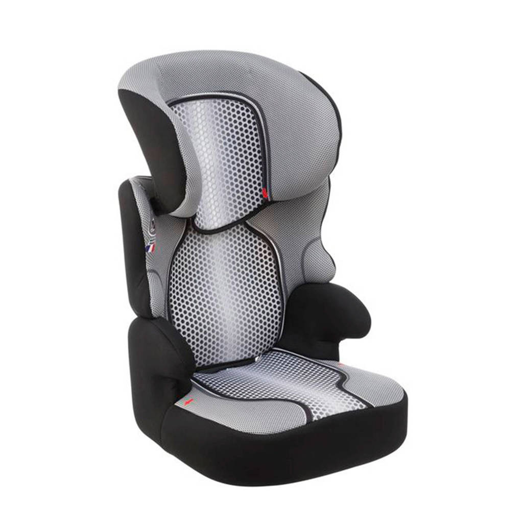 Auto-Kindersitz Junior, 15 - 36 kg, schwarz mit weißen Punkten - HEMA