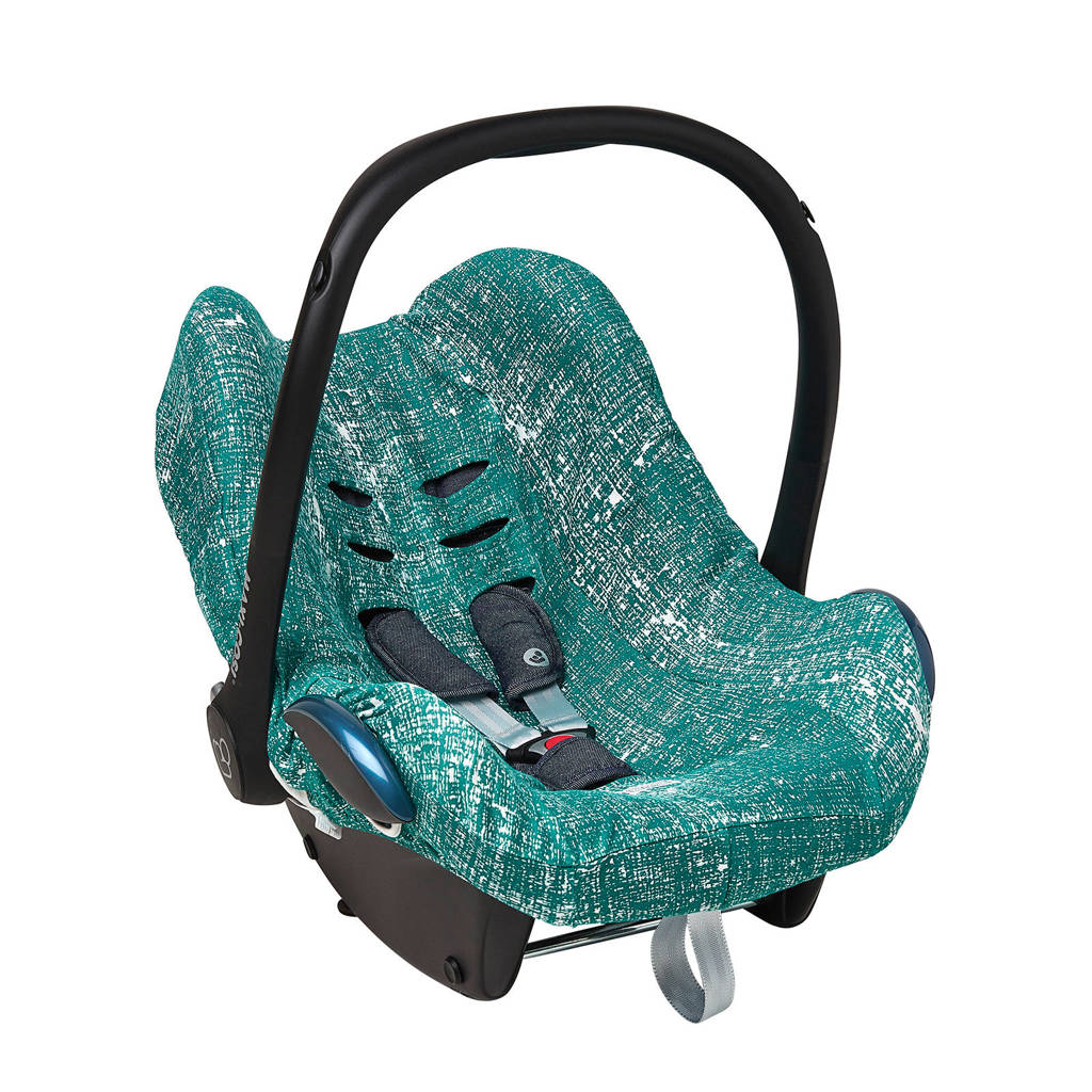 Meyco autostoelhoes groep 0 Fine lines emerald green, Emerald Green, Groep 0+ (0-13 kg)