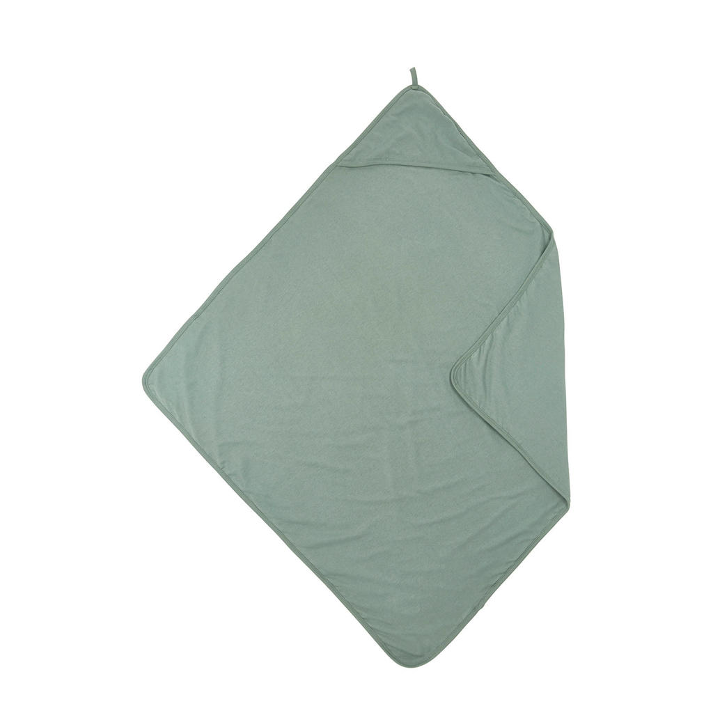 Meyco badcape Basic jersey stone green