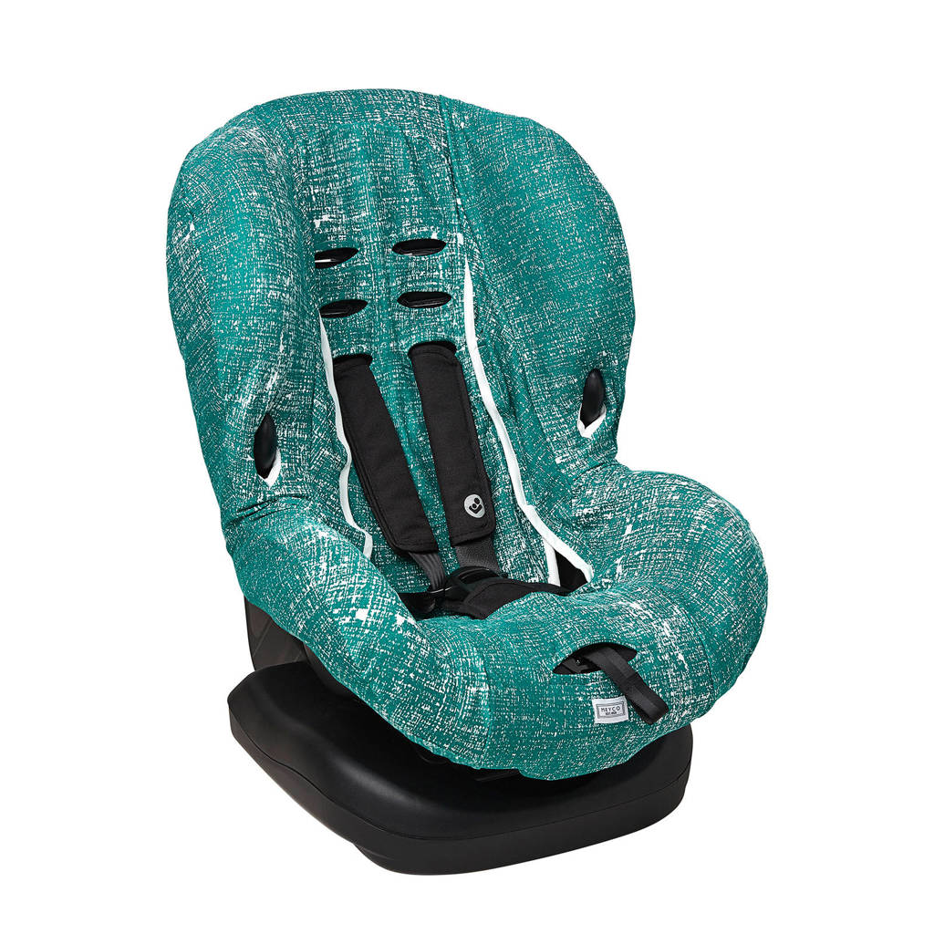 Meyco autostoelhoes groep 1 Fine lines emerald green, Emerald Green