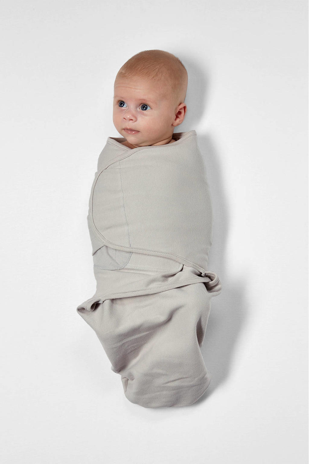 Meyco swaddle 2pack 03 mnd Panter neutral/Uni grijs wehkamp
