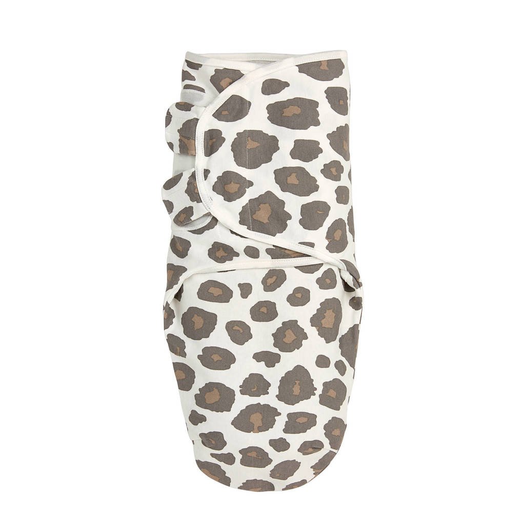 Meyco swaddle dubbellaags 0-3 mnd Panter neutral, Zand